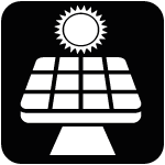 Icono de estructuras fijas en negro